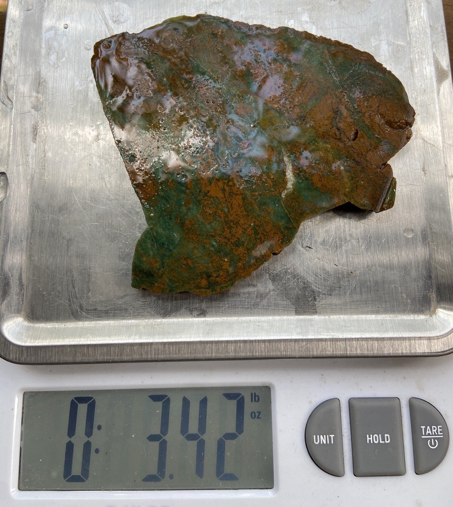 Gem Silica Chrysocolla Slab 3.42 Oz