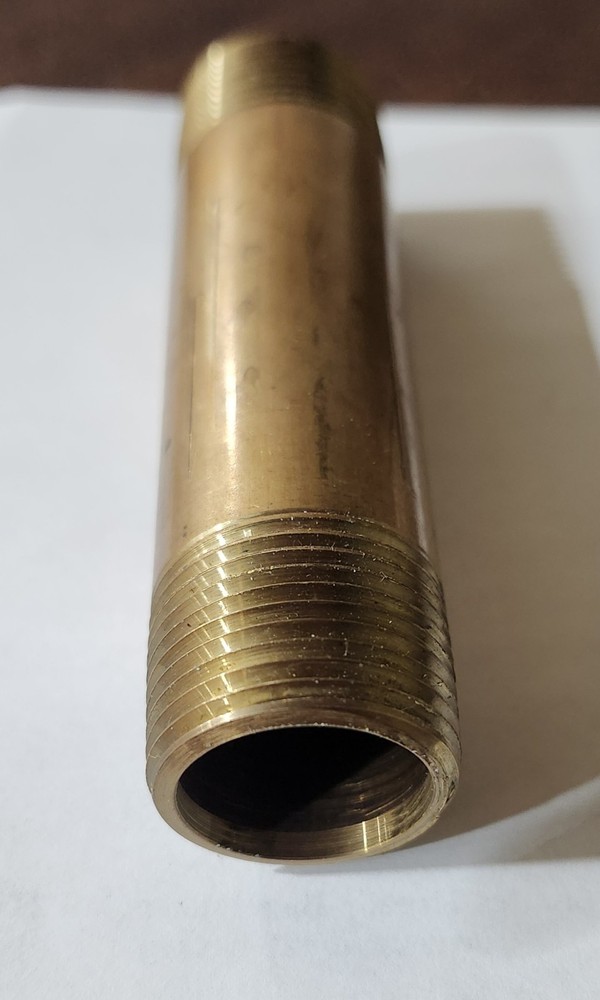 3/4" x 4" Red Brass Pipe Nipple