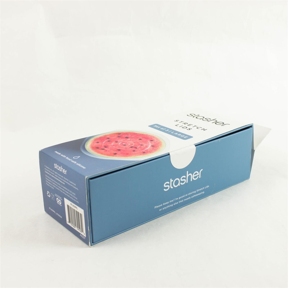 Set of 3 Stasher Stretch Lids Large Reusable New