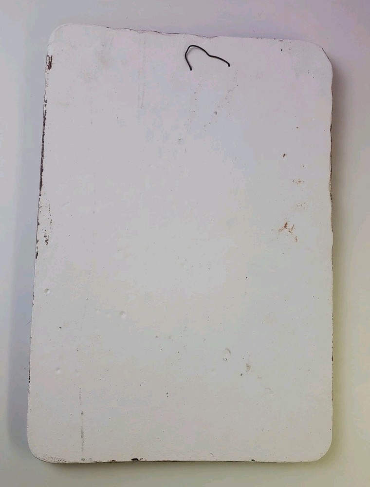 Primitive Axe Carved Chalkware Wall Plaque Signed Vintage