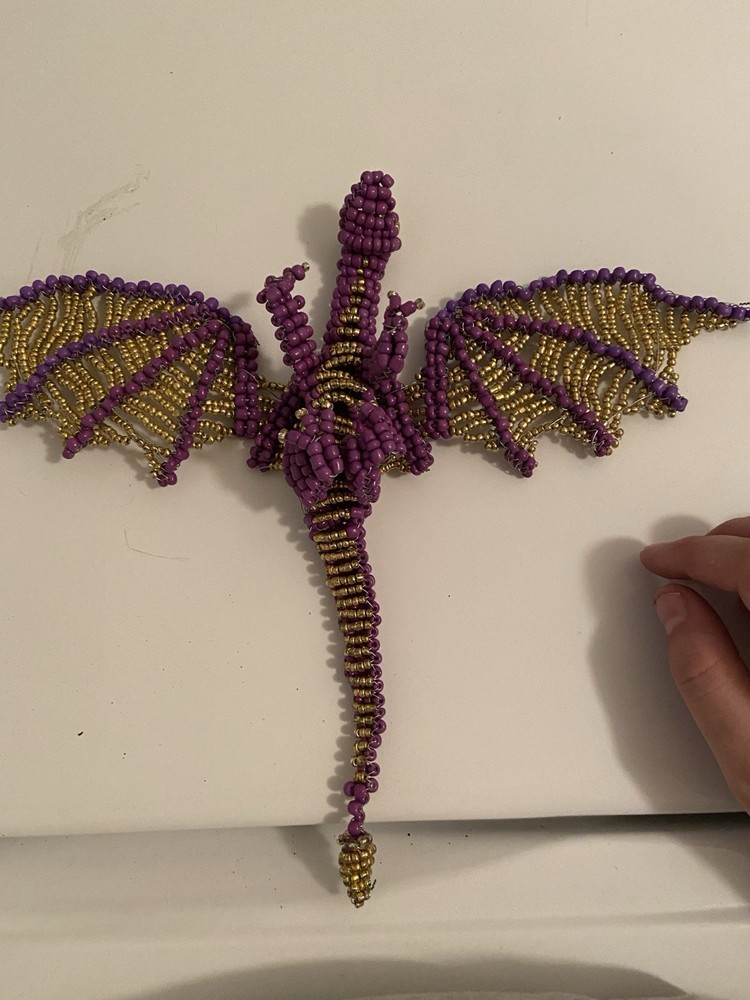 Handmade 3D Beaded Figment Dragon