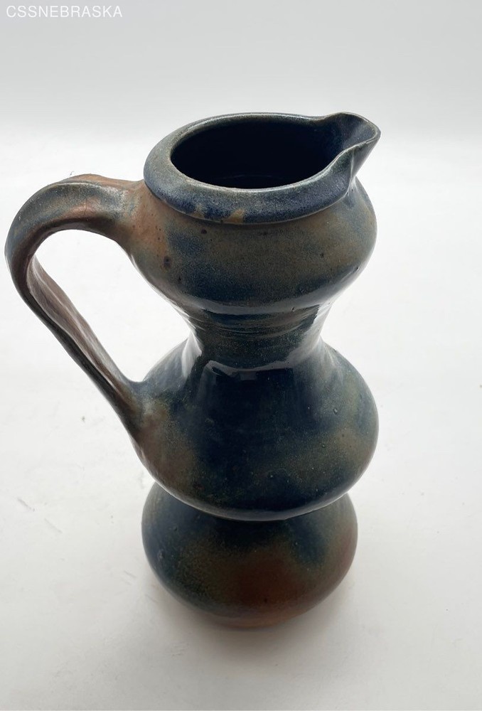 Blue/Brown Unique Handcrafted Pottery Jug