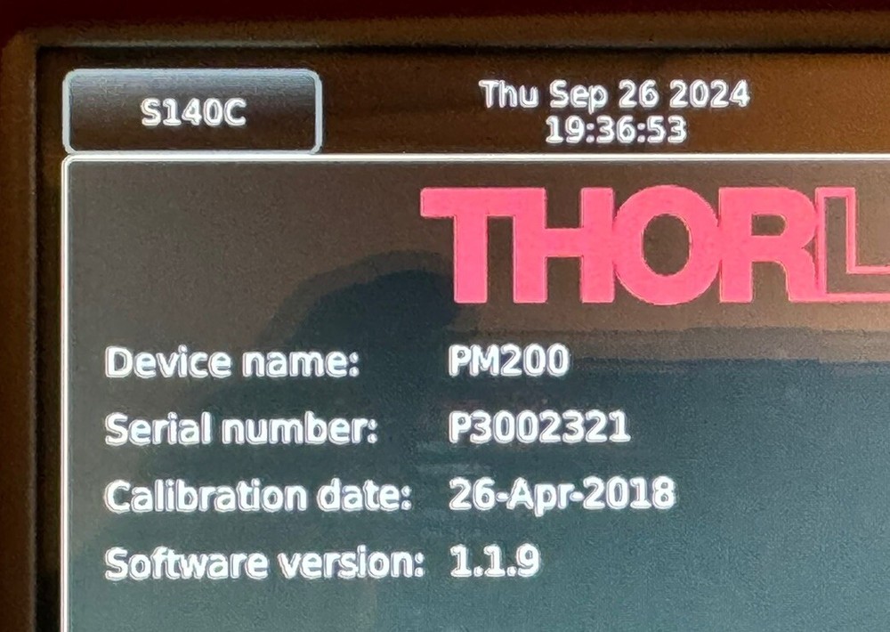 Thorlabs PM200, Power Meter