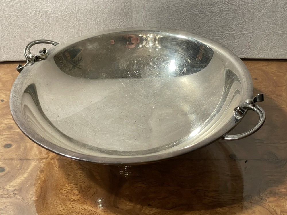 1960s Mid Century Modern Silver Candy Bowl Dish Denmark