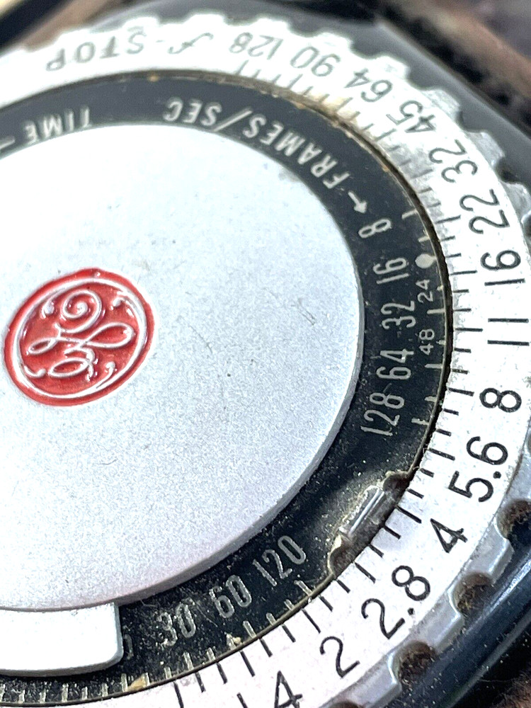 Vintage GE Photography Exposure Light Meter with Leather Case Untested