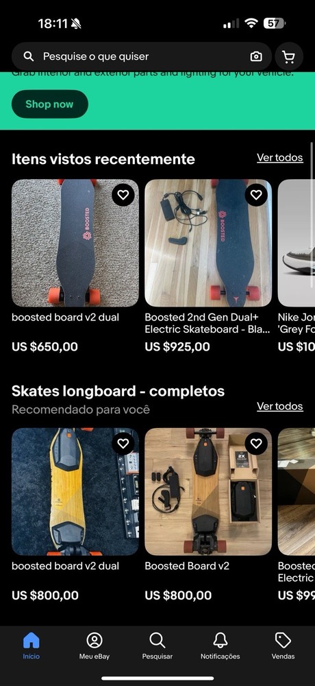 Boosted Board V2 Skateboard Eletric