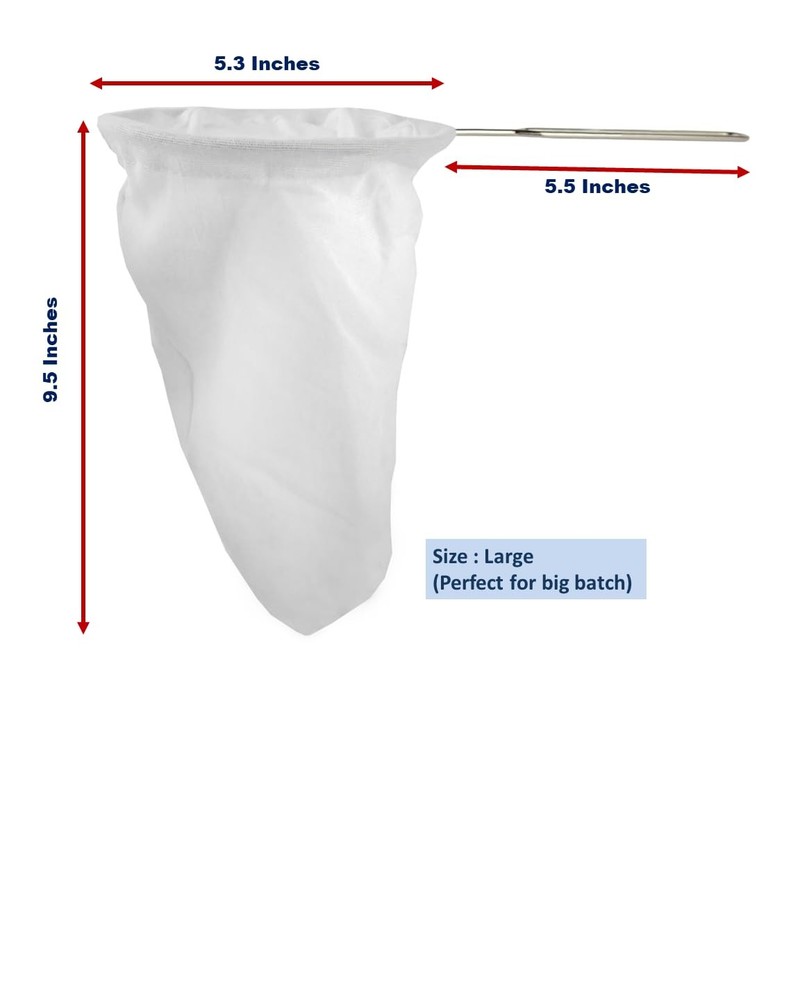 Thai Tea Filter (Large 5.3 Inc.) Reusable coffee/Tea filter