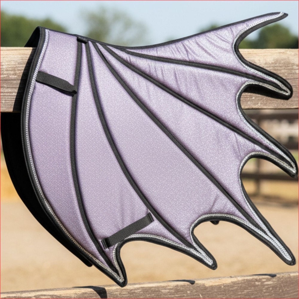 Dragon Saddle Pad Set with Ear Bonnet and Blushing Boots