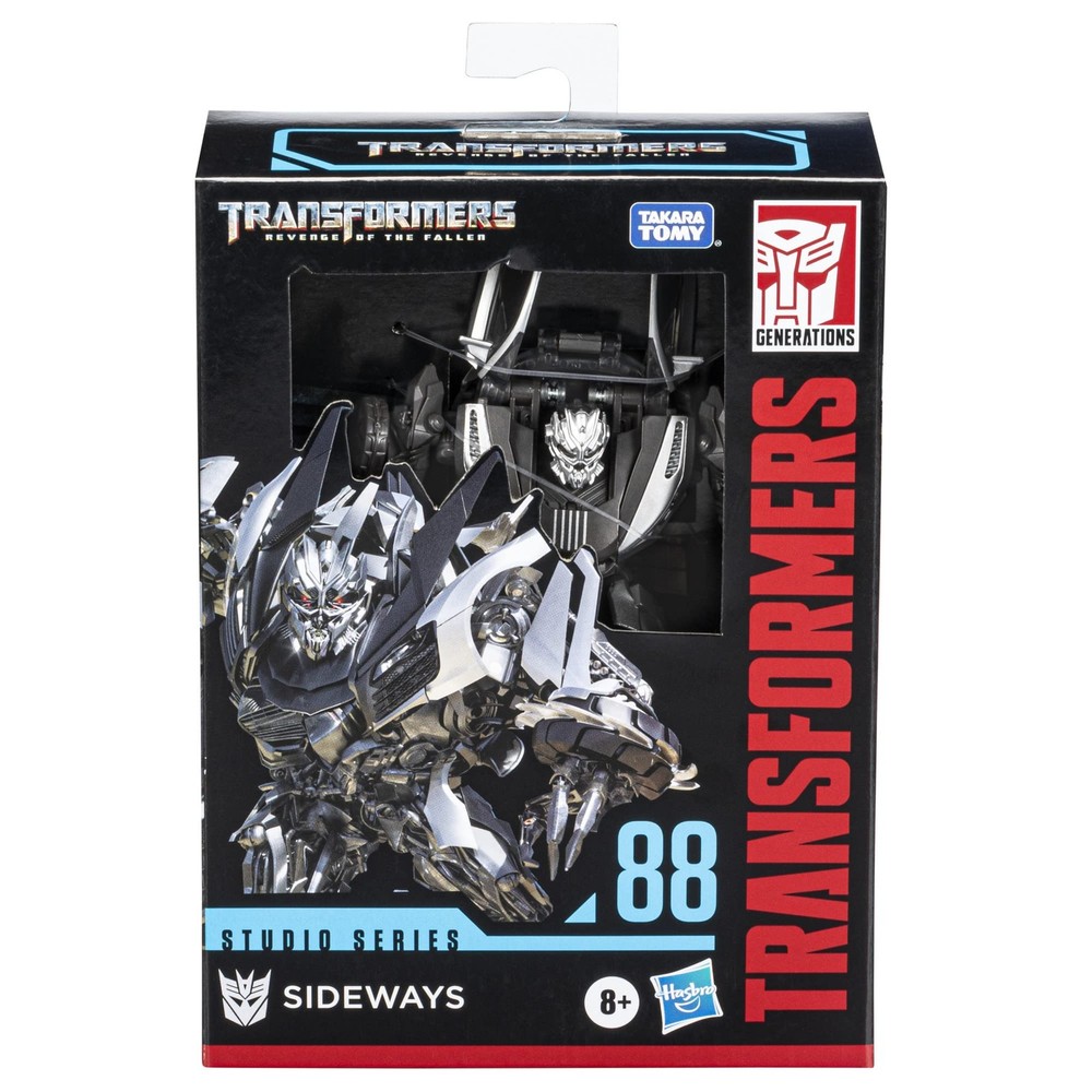 Transformers Toys Studio Series 88 Deluxe Class 4.5 inch, Black, Silver
