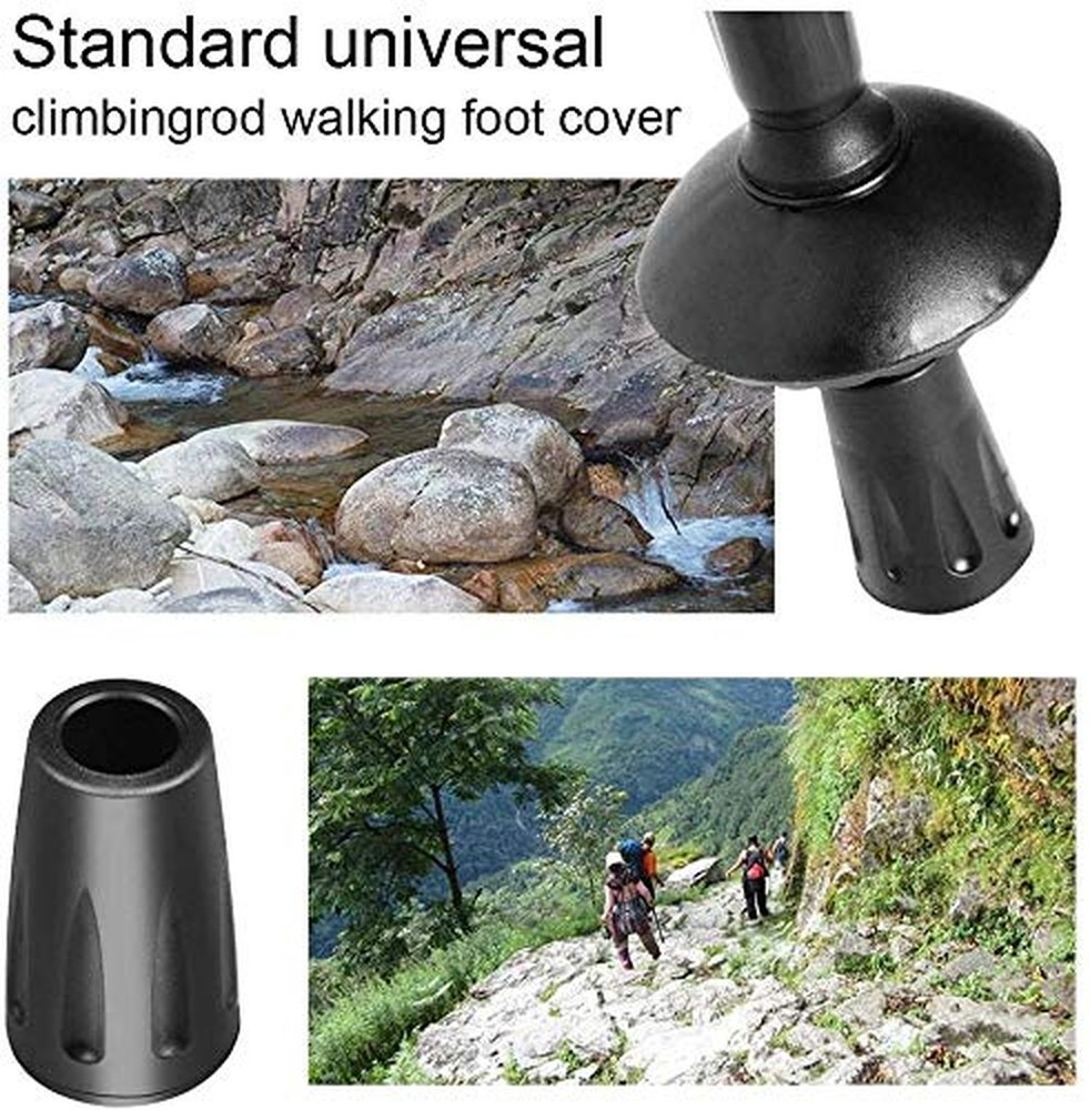 Hiking Pole Replacement Tips 16 Pack Rubber Tips for Walking Sticks Tips Trek...