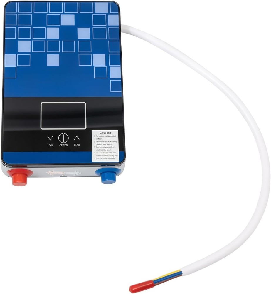 Electric Water Heater Tankless, 4500W 110V Instant Shower Heater with LED Screen