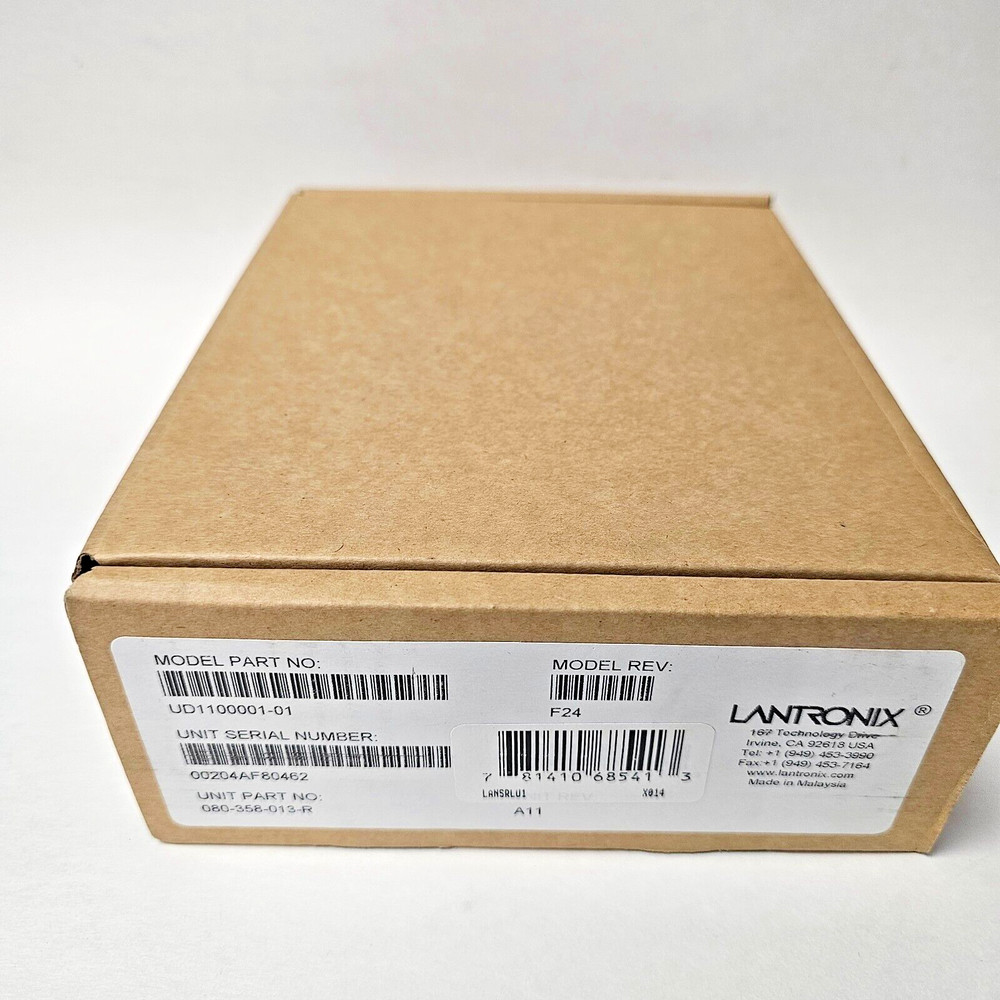 LANTRONIX UD1100001-01 Ethernet Device Server NEW