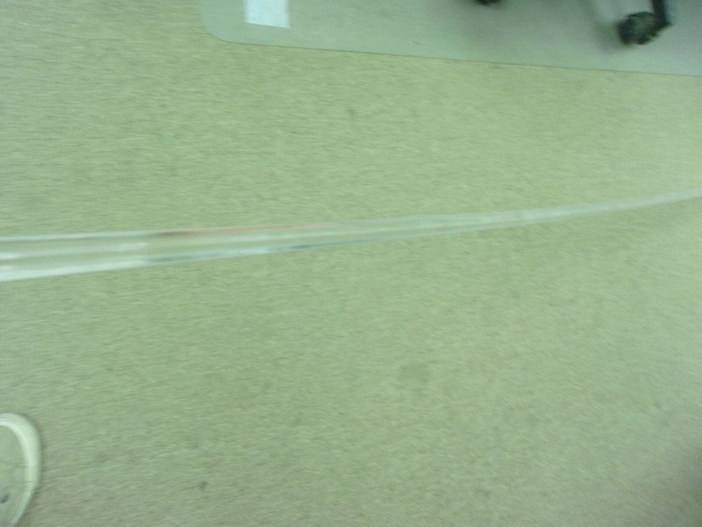 96" Clear Acrylic With Snap Hook 1/2" Diam.