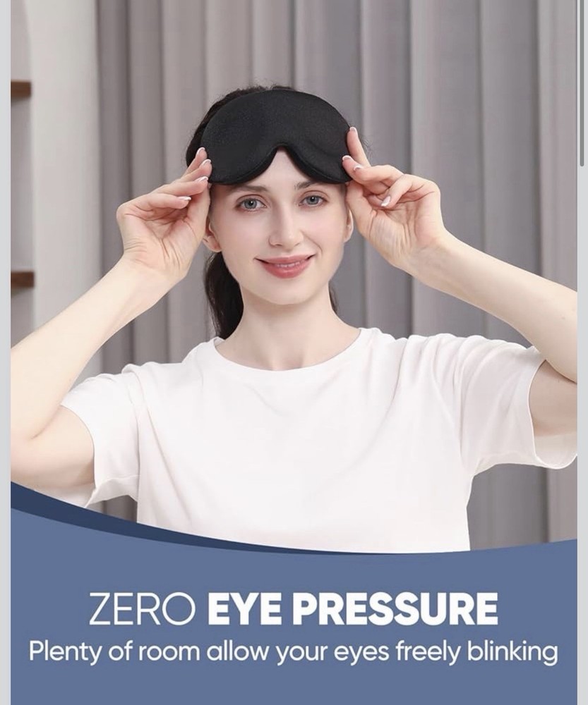 Sleeping Eye Mask Zero Eye Pressure 3D Sleeping Mask Light Blocking Padding