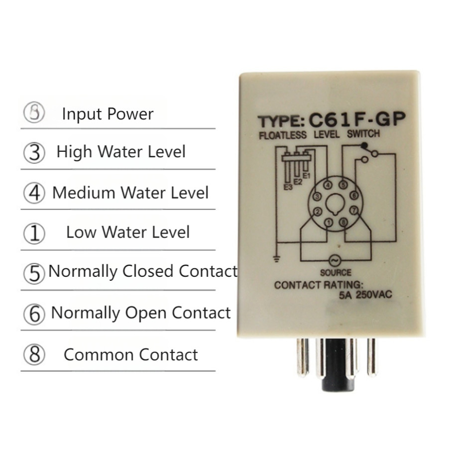For C61F-GP Controller Water Level Relay Floatless Controller Pump Control