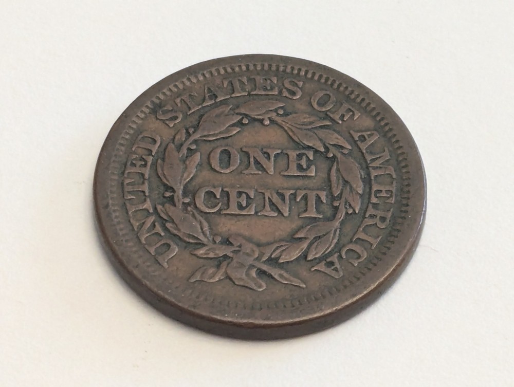 1853 Braided Hair Large Cent