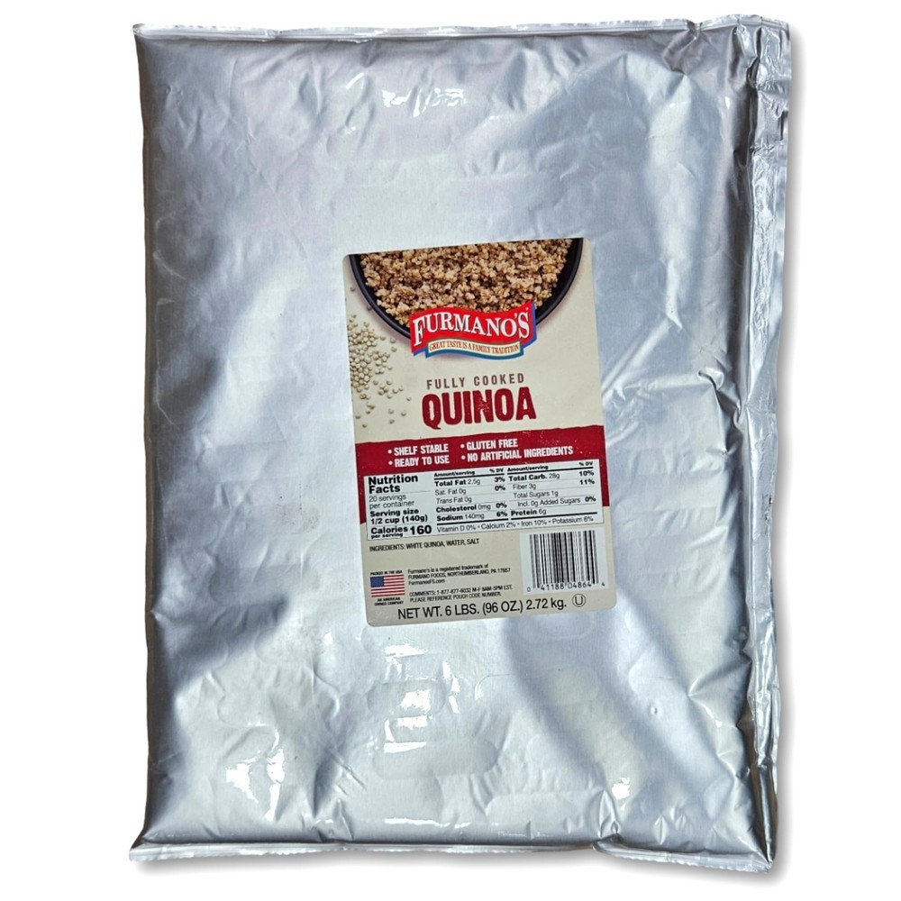 Furmano's Fully Cooked Quinoa Value Pack Bulk 6 Pound Pouch