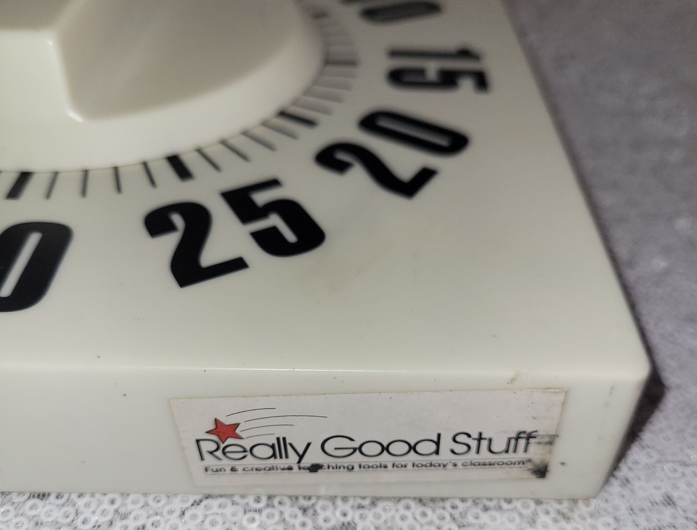 Oversized Numbers Low Vision Kitchen Timer Counter Top Wall Hanging 7.5" X 7.5"