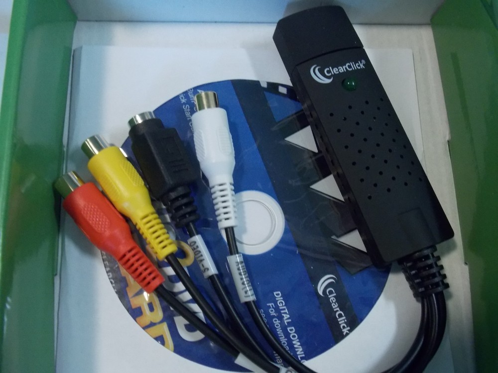 CLEARCLICK VHS 2 DVD WIZARD WITH USB CAPTURE DEVICE