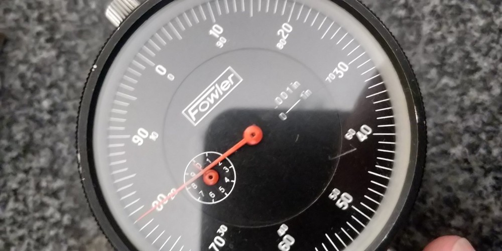 TESTED Dial Indicator: .001" range = 1" FOWLER