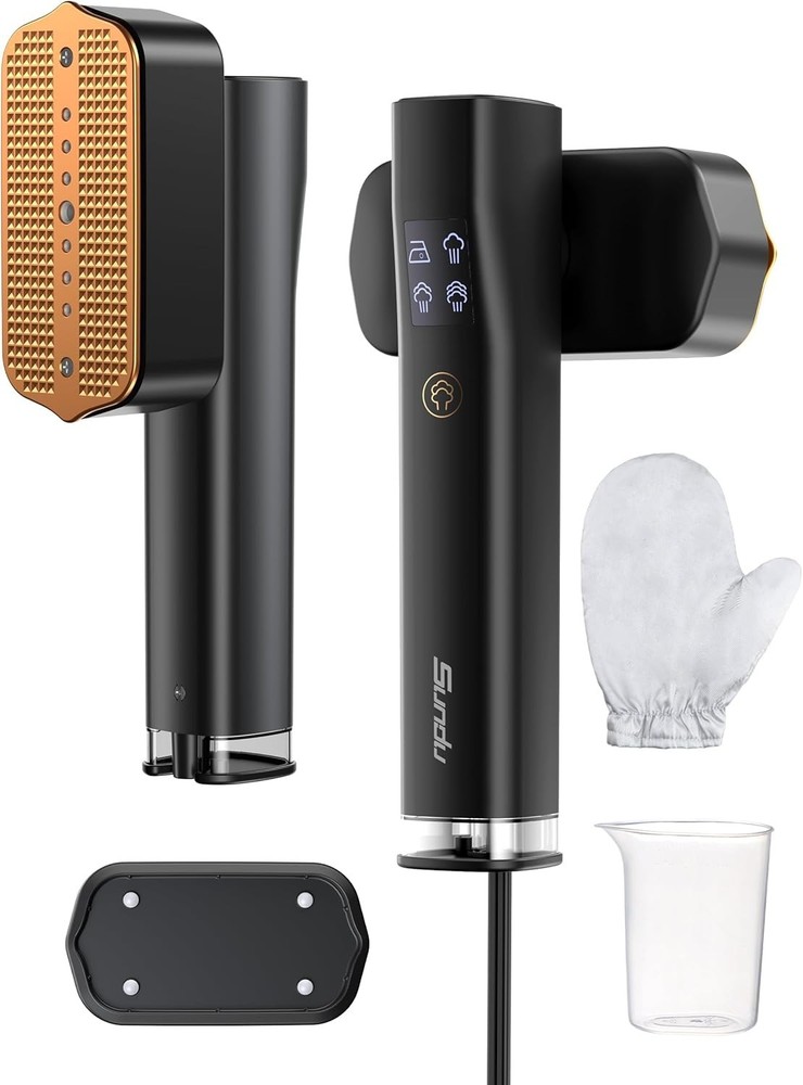 Efficient 2-in-1 Handheld Steamer & Iron with 25-Minute Continuous Steam