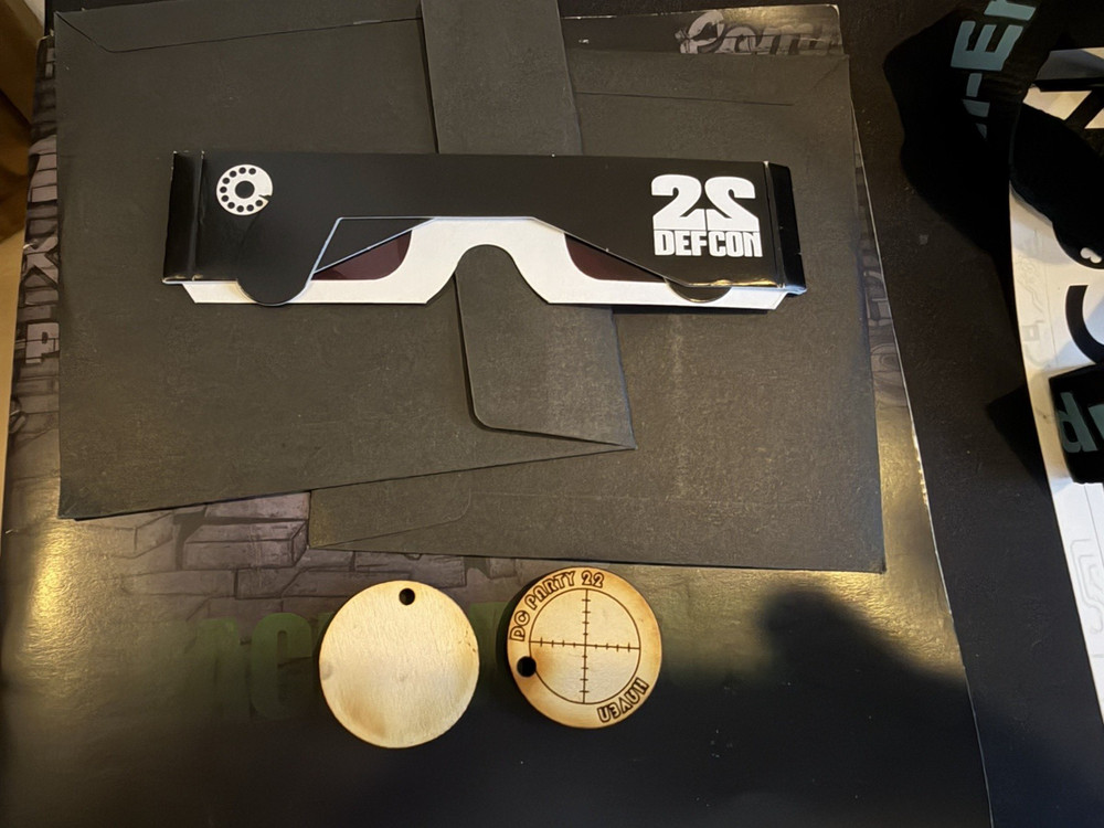 Defcon 22 (2014) Badge, Lanyard and complete conference program