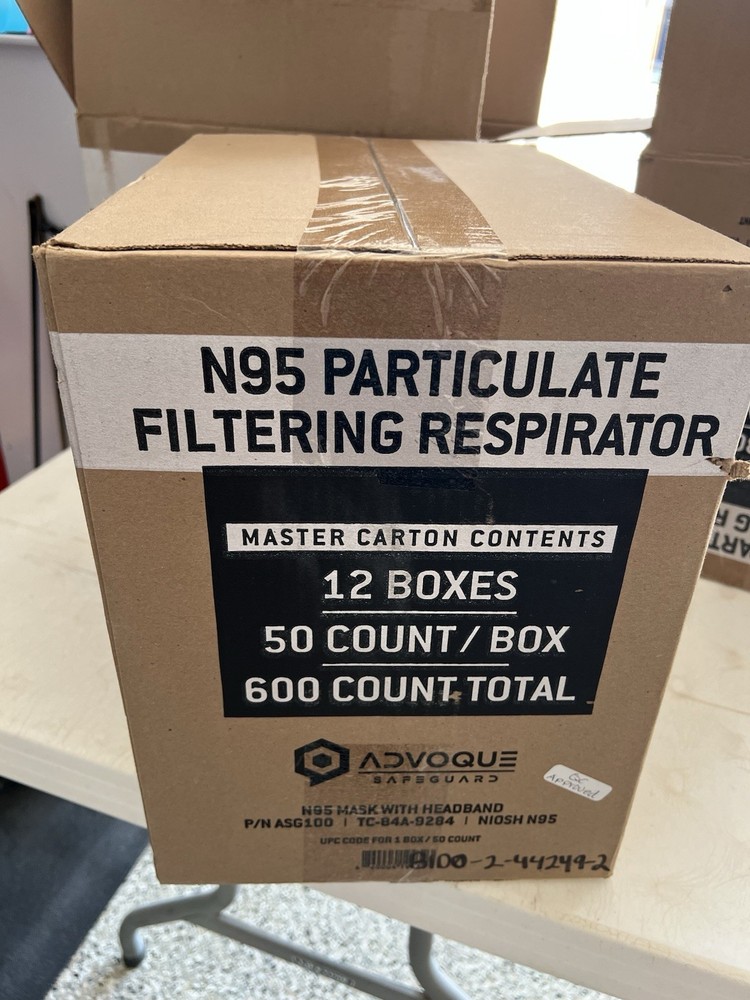 N95 Mask NIOSH Full Case 600 Masks