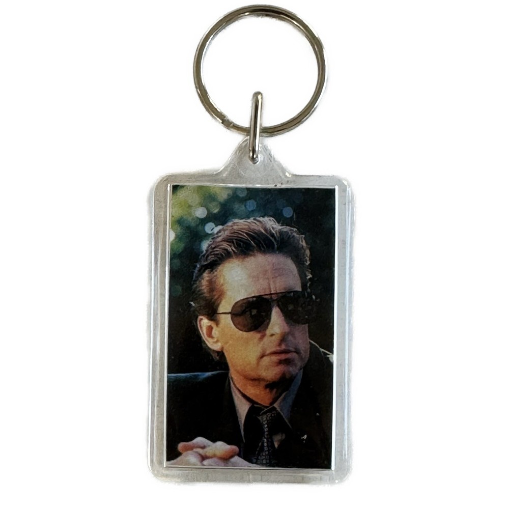 Vintage Basic Instinct Movie Michael Douglas Collectable Keychain