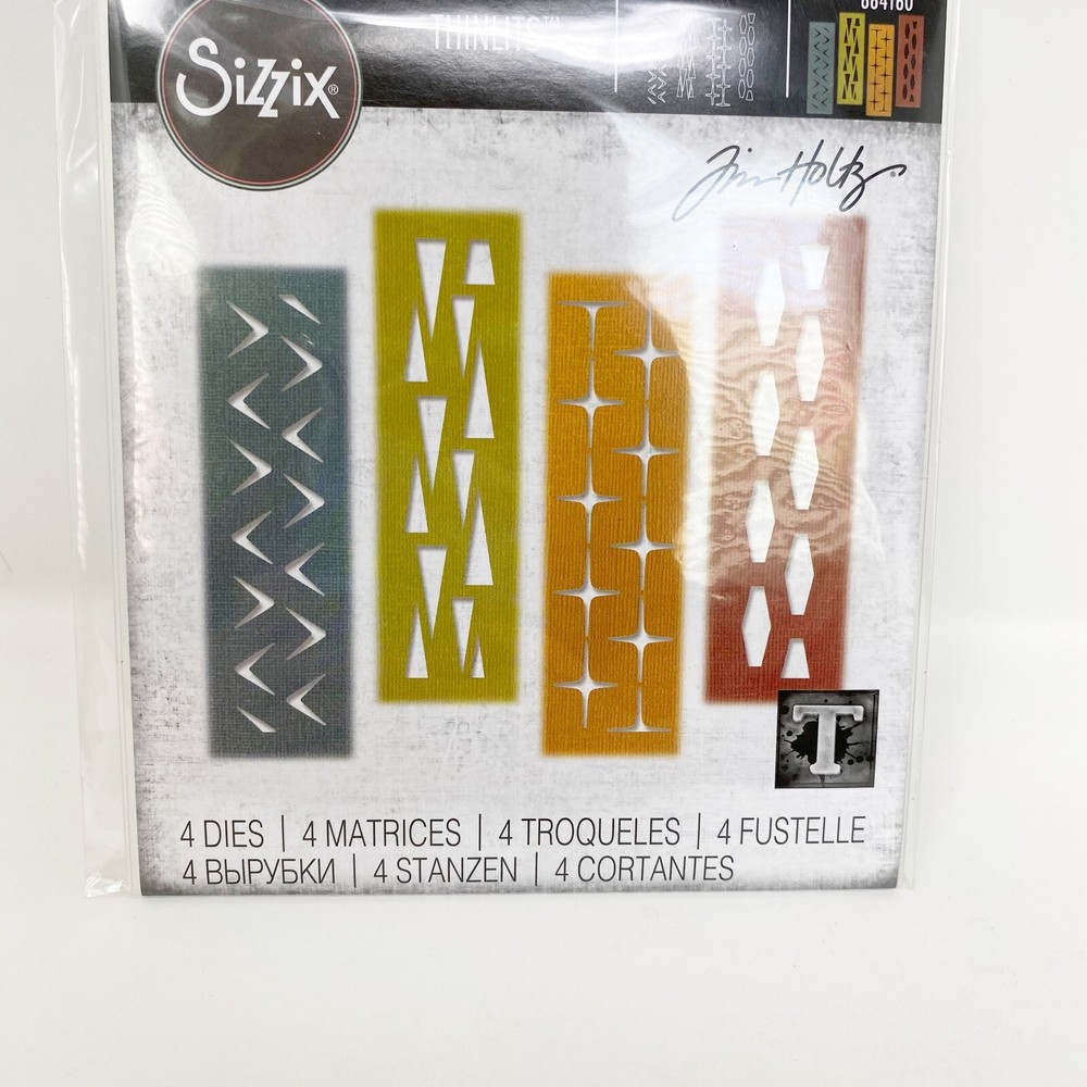 Sizzix Thinlits Tim Holtz Retro Repeat Pattern Cutting Dies 664160 New