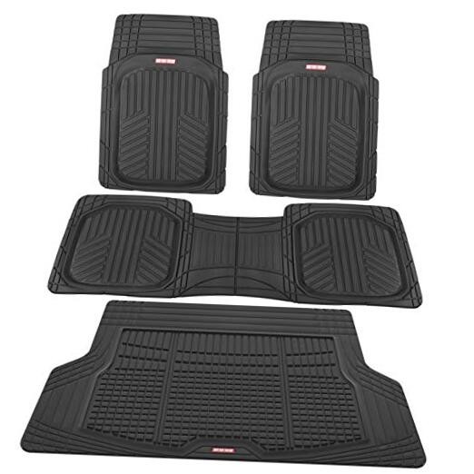 Premium FlexTough Plus All-Protection DeepDish Front & Rear Mats with Black