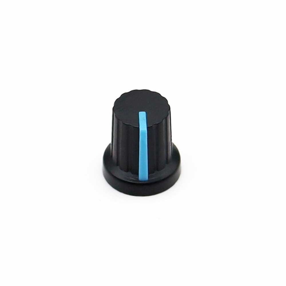 40PCS 6mm Shaft Hole Plastic Threaded Knurled Potentiometer Knobs Cap KIT 15*15