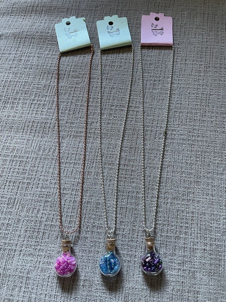 Handmade Spell Jar Bead Necklaces New