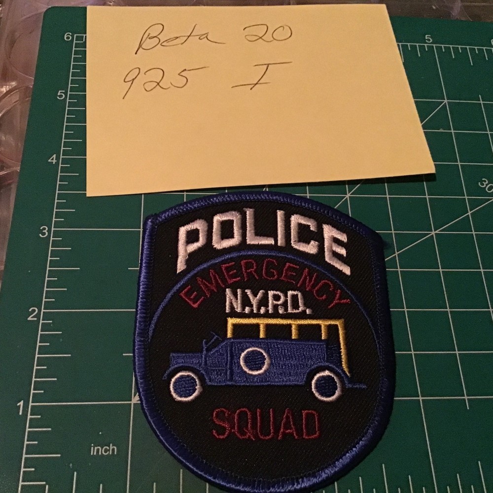 NYPD Emergency Squad American Flag patch