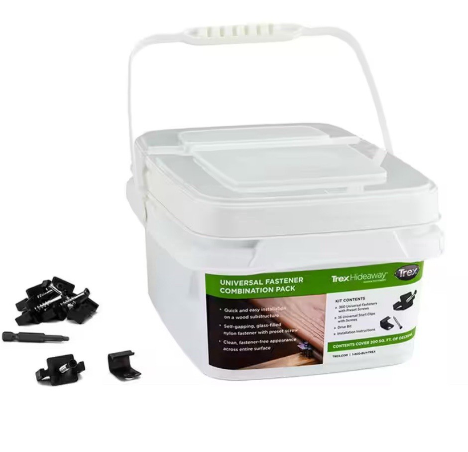 Trex Hideaway Universal Hidden Deck Fasteners Combination Pack
