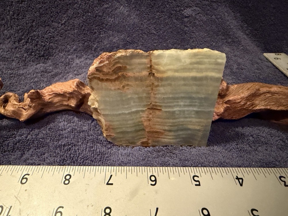 Blue Aragonite slab, lot#15
