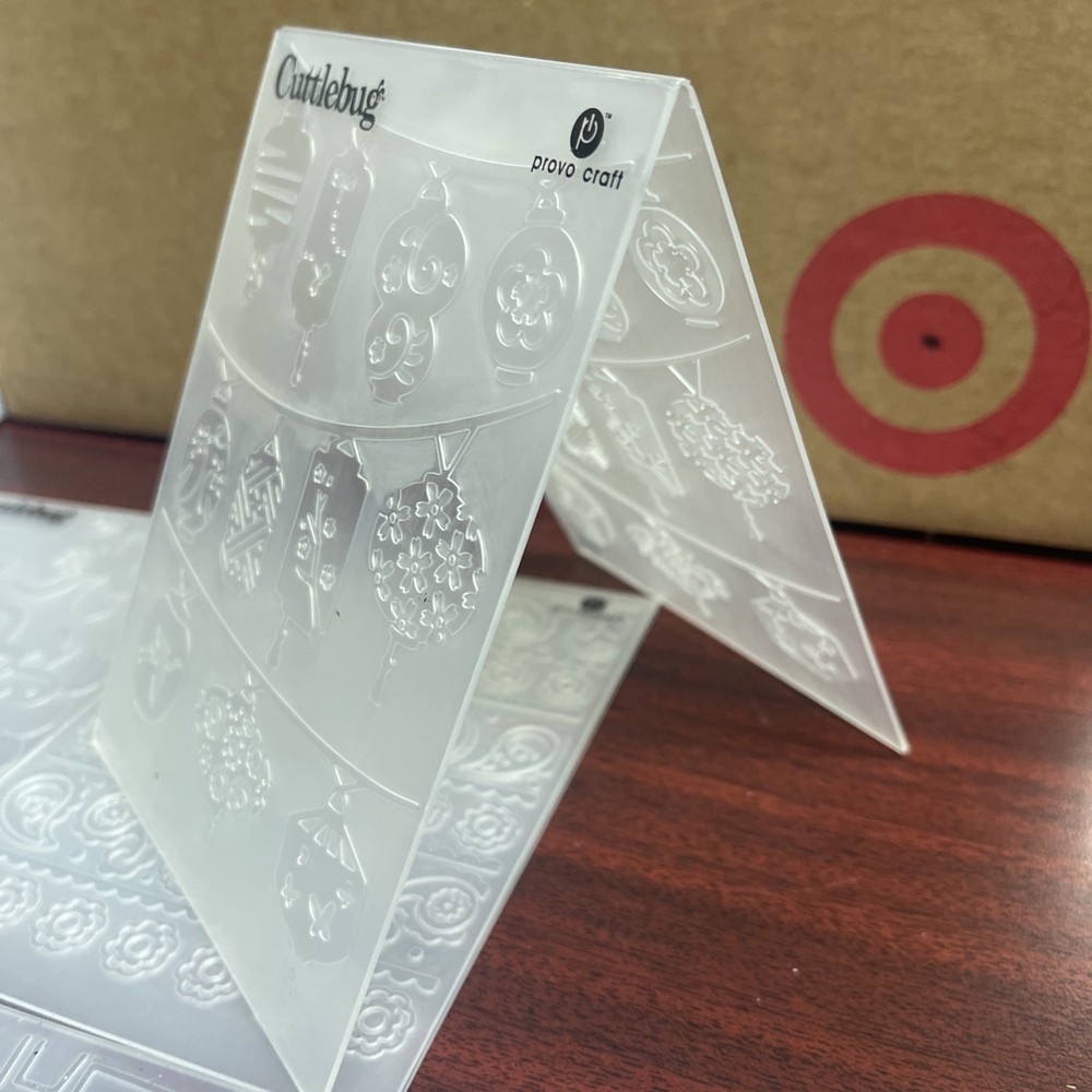 Cuttlebug Embossing Folders Lot Mickey Mouse & Misc Of 7