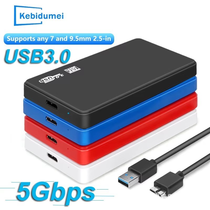 USB 3.0 2TB SATA SSD External Hard Drive Portable Desktop Mobile Hard Disk Case