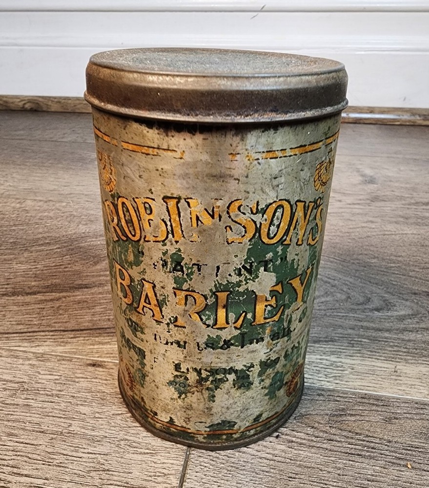 Antique Robinson’s Patent Barley Infant, Empty!