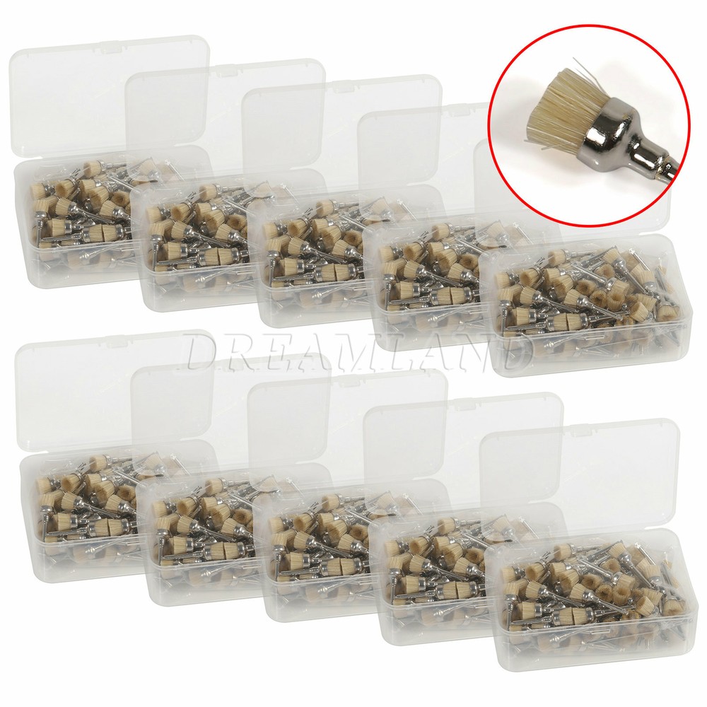 Latch Type Prophy Polishing Brushes Flat Nylon Bristles Mane Brush OEM