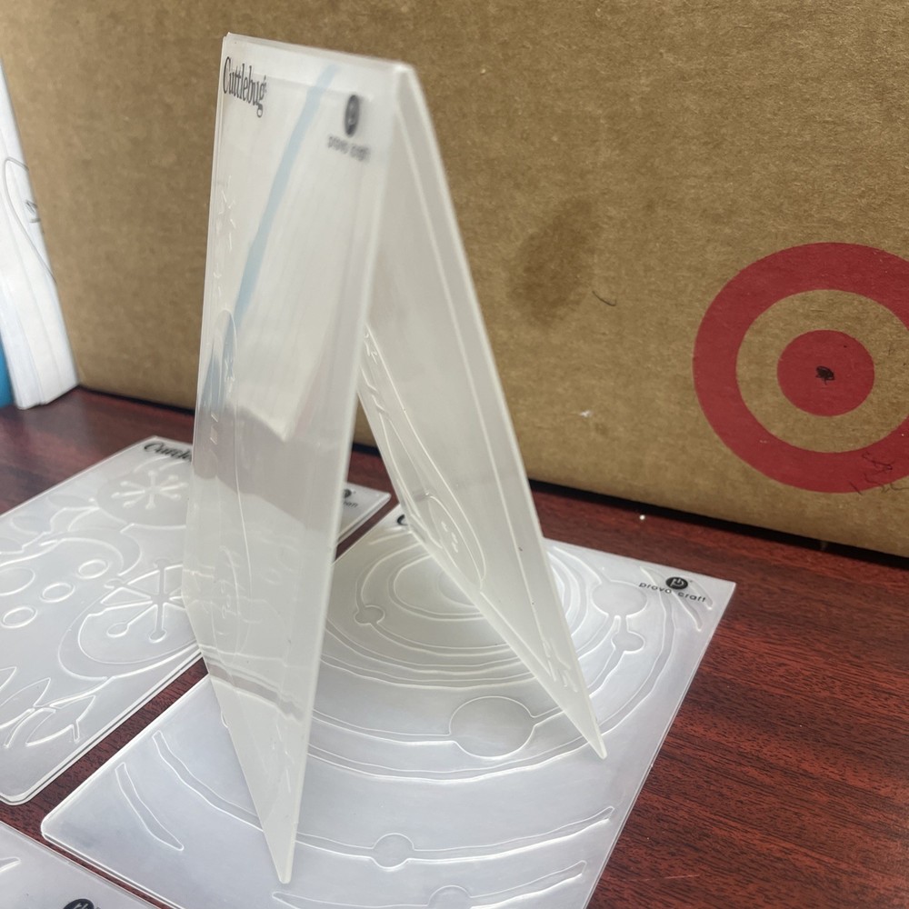 Cuttlebug Embossing Folders Lot Mickey Mouse & Misc Of 5