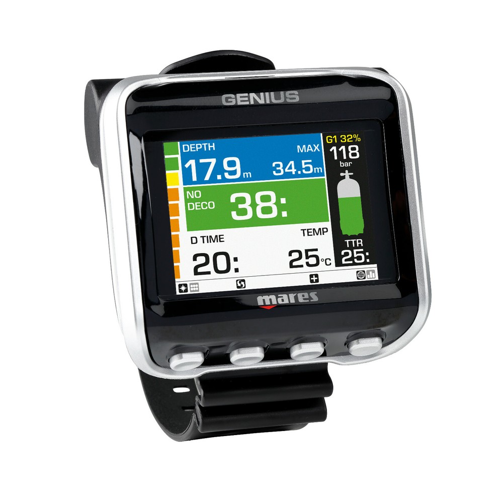 Mares Genius Dive Wrist Mount Computer Scuba Diving Dive LED Transmitter 495125