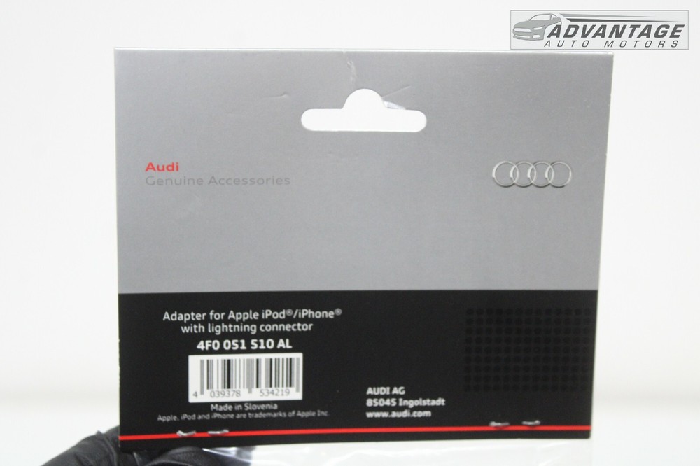 2015-2018 AUDI Q3 INTERFACE AUDIO IPHONE LIGHTING ADAPTER MEDIA CABLE OEM