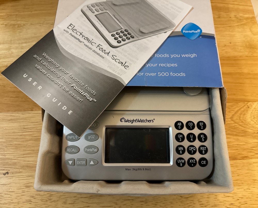 Weight Watchers Electronic Food Scale PointsPlus Values Database New in Open Box