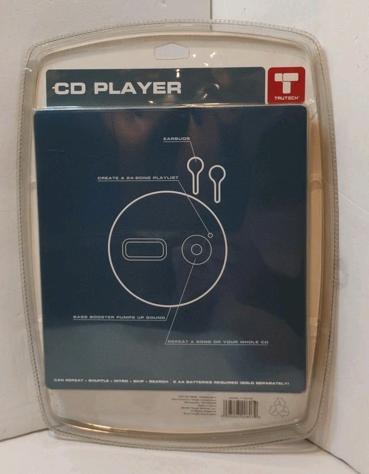 2005 TruTech Portable CD Player. Model T100-CD NEW, UNOPENED