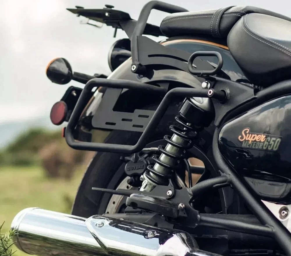 SADDLE STAY, BACKREST, ENGINE & RADIATOR GUARD COMBO FIT FOR SUPER METEOR 650