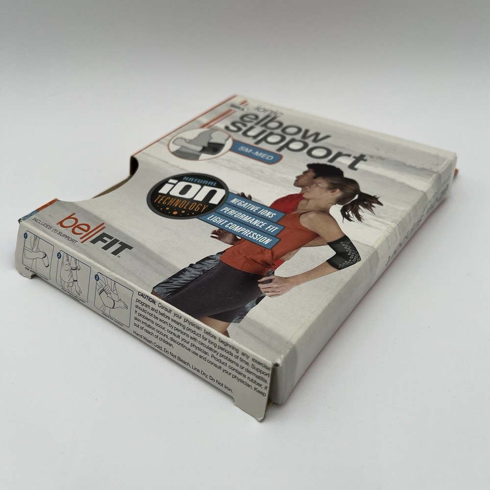 2 Bell Ionic Elbow Support Negative Ions Performance Fit and Fits Small-Medium