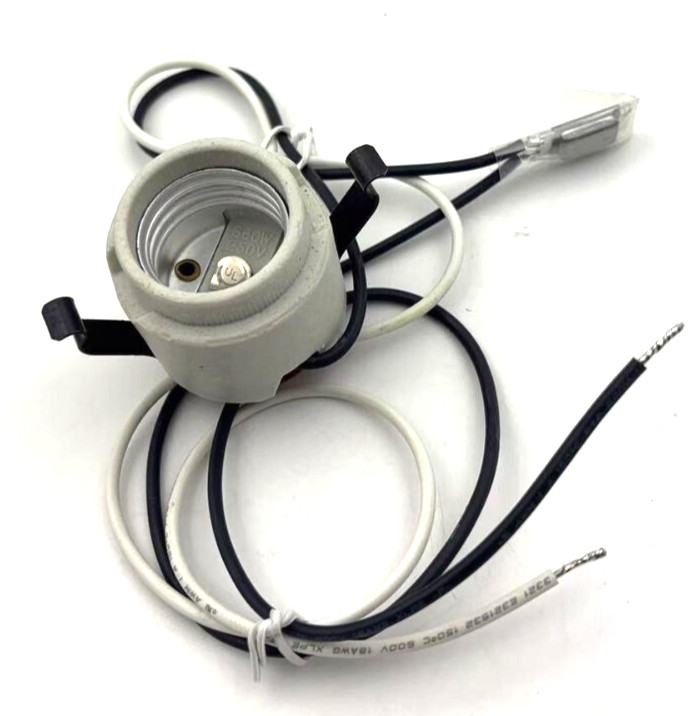 Replacement 4" 5" 6" Recessed lighting socket with pigtail and over heat sensor