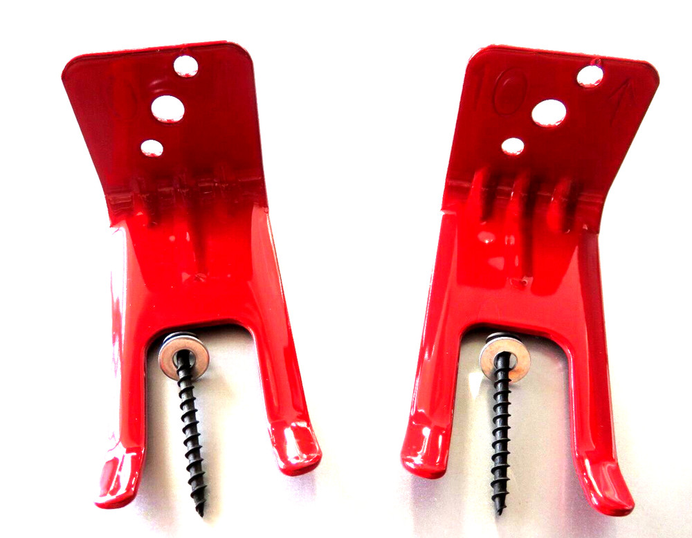 ╰➤🧯2-FORK STYLE WALL MOUNT 5/10 & 20lb. SIZE FIRE EXTINGUISHER (AMEREX) BRACKET