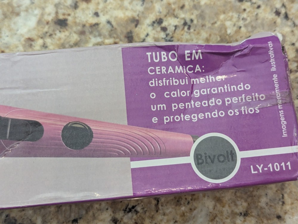 LUYI Cermamic Modelador Curling Iron LY-1011 Blue