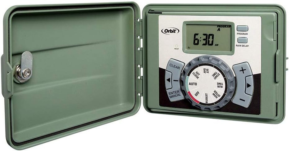 57899 9-Station Outdoor Swing Panel Sprinkler System Timer